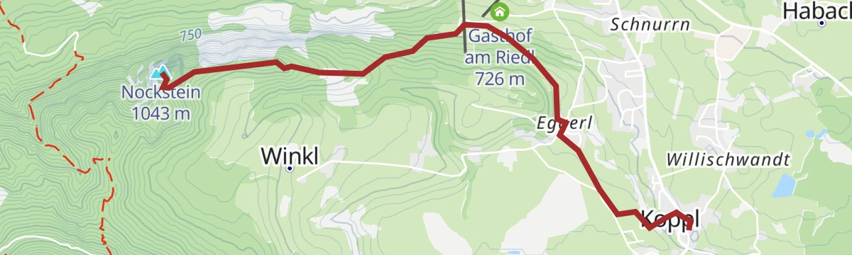 Route map: Nockstein
